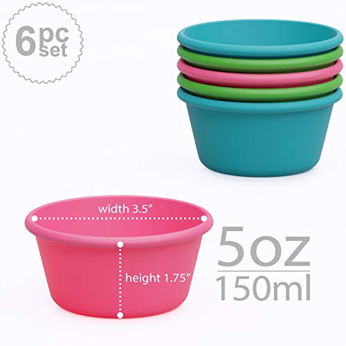 Bakerpan Silicone Mini Cake Pan, Large Muffin Cup, 3 1/2 Inch Baking Cups, Set Of 6 #TOP1