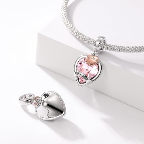Birthstone Charms for Women Bracelets Birthday Bead Charms for Pandora Bracelets and Necklace Jewelry Gifts for Women4