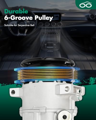 Image of SCITOO AC Compressor fit for Dodge for Journey 2.4L 2009-2020 | Fast Cooling, Ultra Low Noise (≤72 dB)Air Conditioner Compressor with Clutch, Easy Installation, 55111410AE 68156572AA
