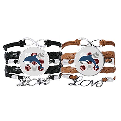 Bracelet dauphin amour en cuir : le cadeau idéal pour votre couple