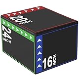 NEWBULIG 3-in-1 Plyo Box for Home Gym – Foam Plyometric Jump Box with 16/20/24 Inch Heights, Anti-Slip Cover, Soft Landing, Removable & Washable Outer Layer