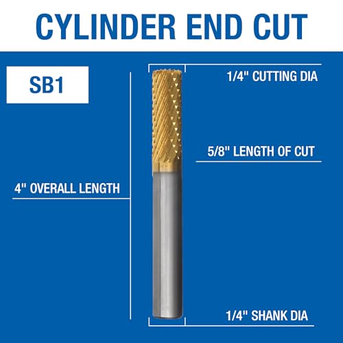 Fresa Champion Cutting Tool SB1 Doble Corte Carburo TiN miniatura 2