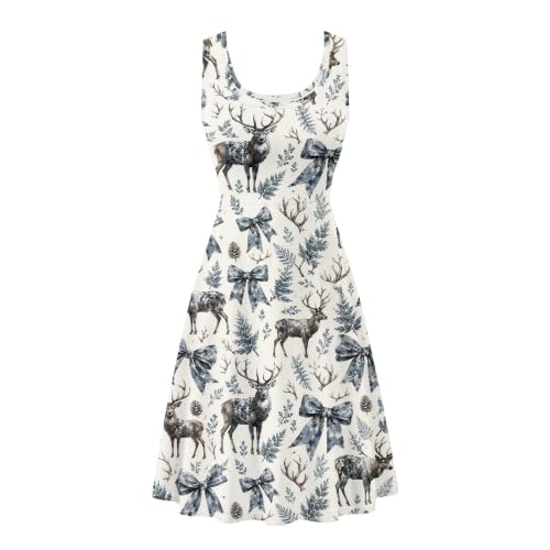 Image of TOADDITDO Womens Summer Sleeveless Tank Dress with 2 Side Pockets XS-4XL Plus Size