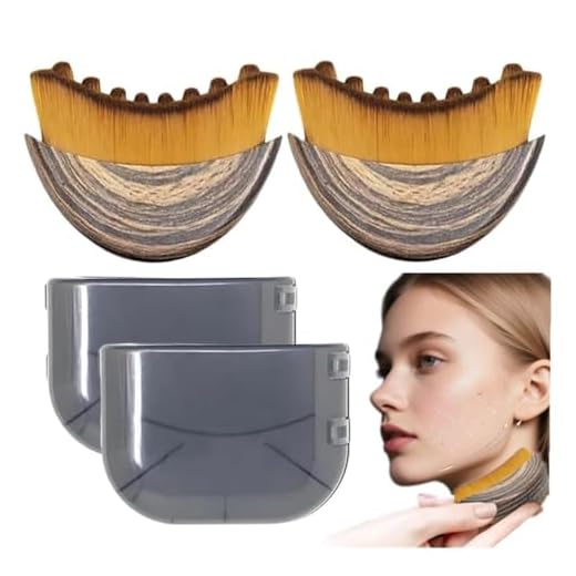 1/2 PCS Lymphatic Contour Face Brush for Sculpting – Anti-Puffiness, Detox & Lift, Improves Skin Glow & Absorption (2 Pcs Contour Face Brush)