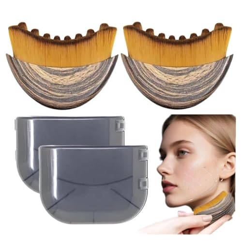 Lymphatic Contour Face Brush for Sculpting (2 PCS)