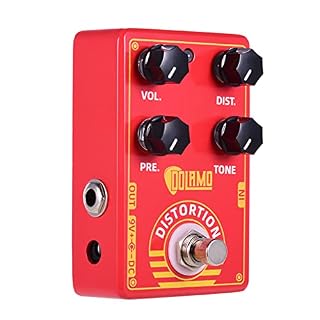 SHUIYUE D-9 Pédale d’effet pour Guitare à Distorsion avec Commandes de Volume de Distorsion de présence et Conception de… - Les Beatles, Paul McCartney, John Lennon, RIngo Starr, George Harrison