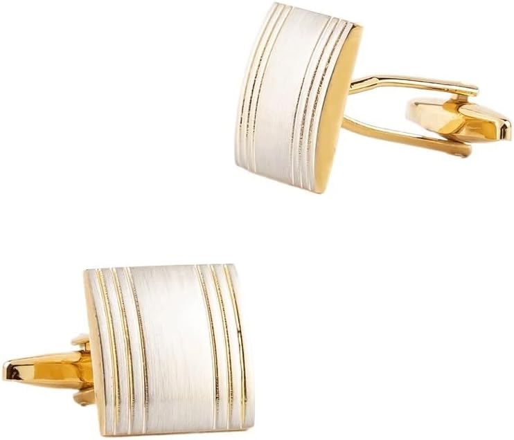 Electroplated Gold Brushed Copper Cufflinks French Men's Shirt