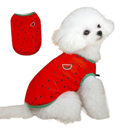 Camisa de cachorro pequeno, roupas de estimação para cães pequenos - Roupas de verão de filhotes - C
