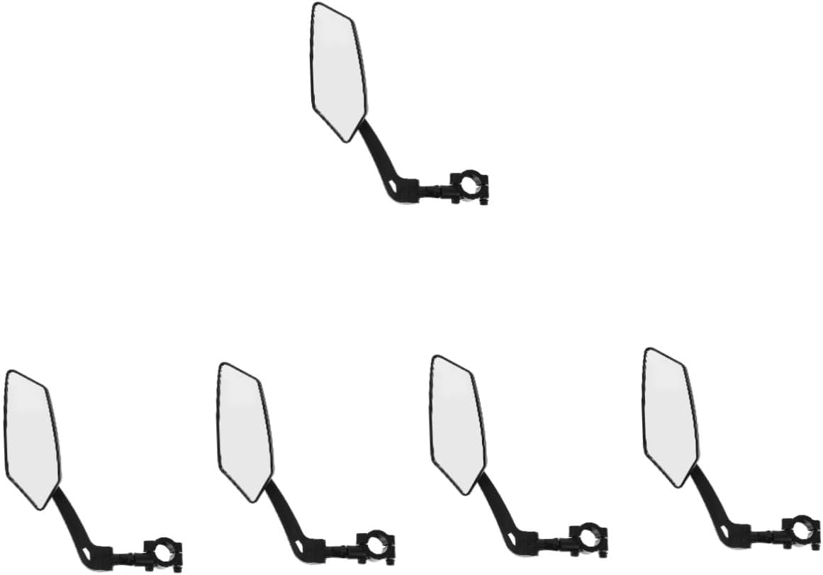HEMOTON Bike Rearview Mirror Wide Angle Handlebar Mount Safety Mirror for Mountain Bike Compatible with Models Durable Design for Enhanced Visibility