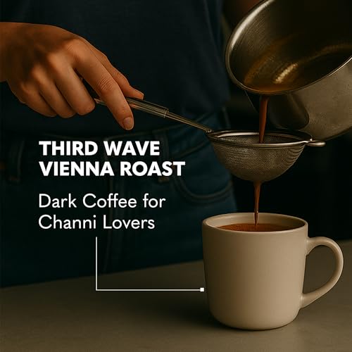 Image of THIRD WAVE COFFEE | Vienna Roast | 100% Arabica | Dark Roast | Channi | Coarse Grind | 250 grams | Pouch