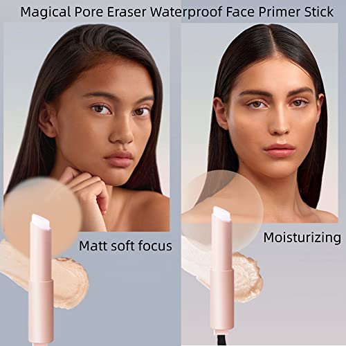 3 Pcs Magical Pore Eraser Waterproof Face Primer Stick,Matte Priming Makeup Blur Stick Invisible Pore Primer Stick, Magical Pore Eraser Waterproof Face Primer Cream #TOP3