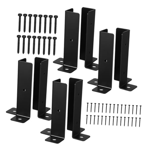 Soporte de base para poste de cerca exterior de metal con estabilizador para gazebos