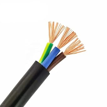 Litost 2.5 mm 3 core Copper Cable Wire for AIR CONDITIONER & Multi Purpose Use Wire Cable ISI Mark AC Colour Black Length - 20 Meter
