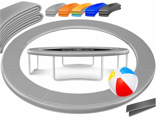 KESSER® Funda de Borde de trampolín, 30 cm de Ancho, Funda de Resorte 100% Resistente a los Rayos UV, Ø 426 cm, Gris Claro