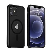 miyonsin Magnetica Cover per iPhone 12 PRO, Custodia con Mag-Safe,Traslucida Texture Opaca, Flessibile e Anti-Impronta,Retro Resistente ai Graffi, TPU Bumper Antiurto Sottile Protettiva Case, Lilla