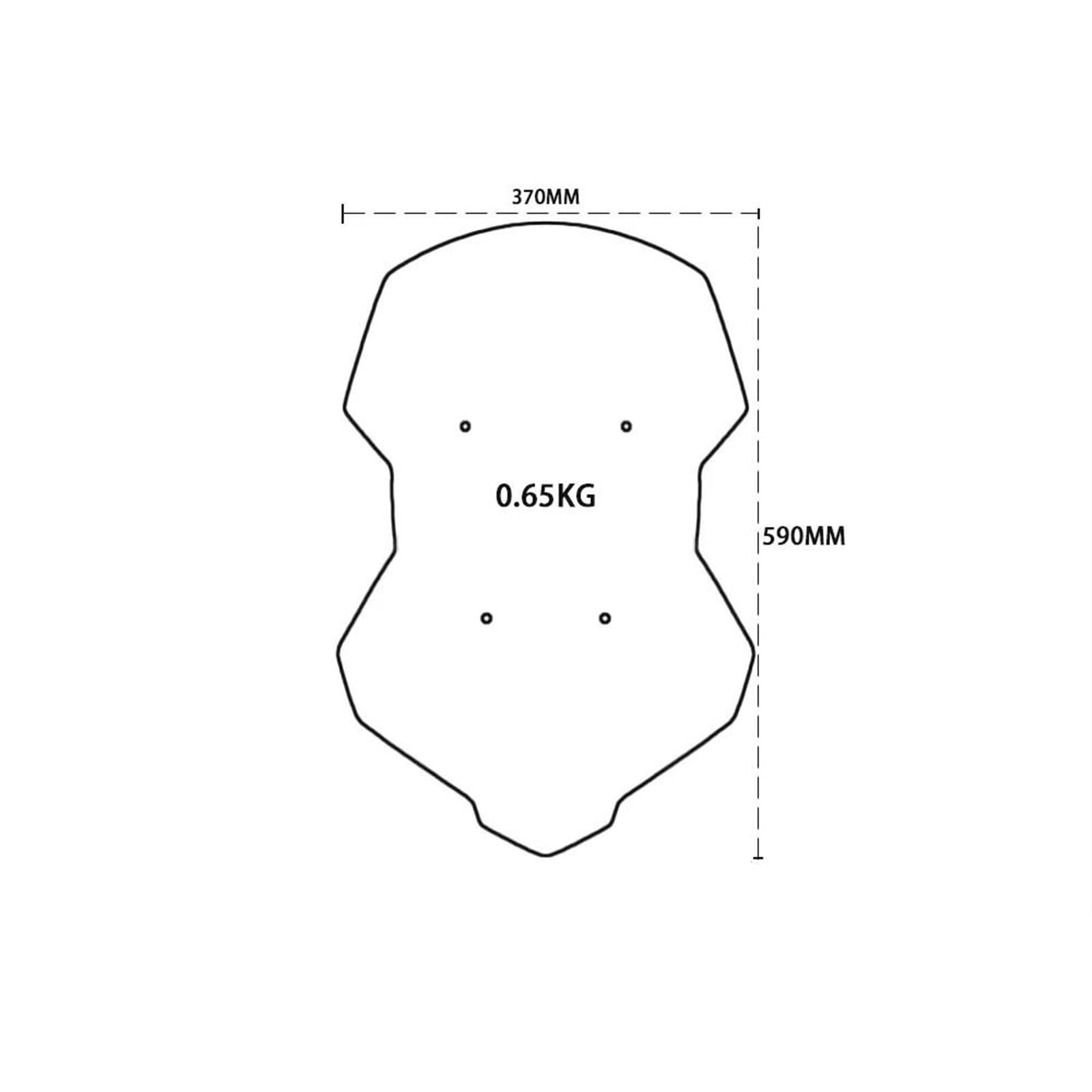 Cubierta Y Deflector De Viento para Parabrisas De Motocicleta — para Yamaha Tracer, Tracer 700, Tracer 700/GT, Tracer 7/GT Parabrisas para Motocicleta(Negro)