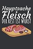 Hauptsache Fleisch der rest ist Wurst: Rezeptbuch zum selberschreiben. Kochbuch für deine Rezepte. 120 Seiten. Geschenk für Hobbyköche. Enthält Einkaufslisten und Nährwerte.