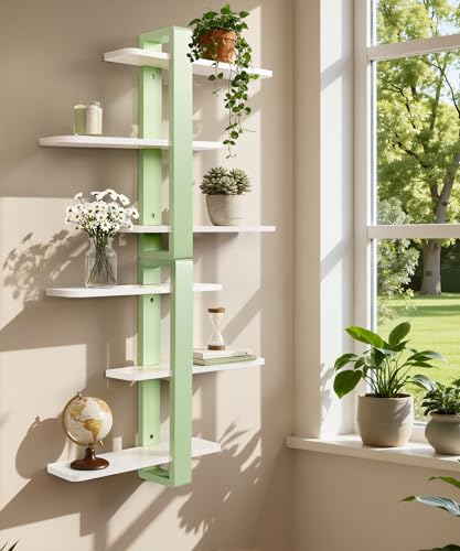 SUMGAR Green Floating Shelves for Wall Mounted Shelving Unit All Pine Wood 3 Tier Large Shelf for Bedroom Living Room Office Bathroom Home Decoration Storage Plant Photo Display Modern 20in Mint Green SUMGAR Green Floating Shelves for Wall Mounted Shelving Unit All Pine Wood 3 Tier Large Shelf for Bedroom Living Room Office Bathroom Home Decoration Storage Plant Photo Display Modern 20in Mint Green