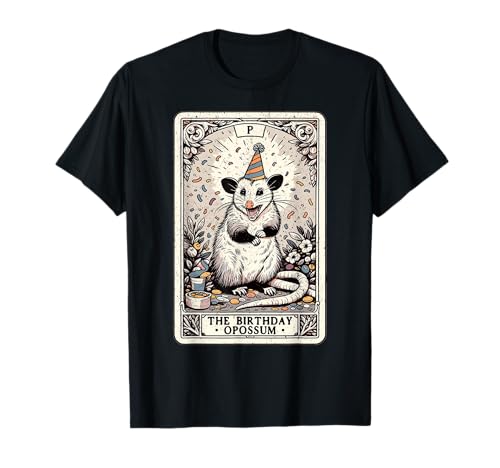 Carte d'anniversaire Opossum Tarot humoristique T-Shirt