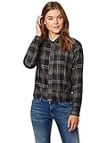 Mavi Damen Shirt Hemd, Schwarz (Black Check 30242), Large (Herstellergröße: L/)