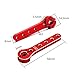 YijiaLink 2pcs Aluminum 25T Servo Horn 56mm M2.5 Thread Metal 25 Teeth Extension Steering Servo Arm Compatible with 30-100CC Balsa Airplanes RC Plane Helicopter Car (Red)