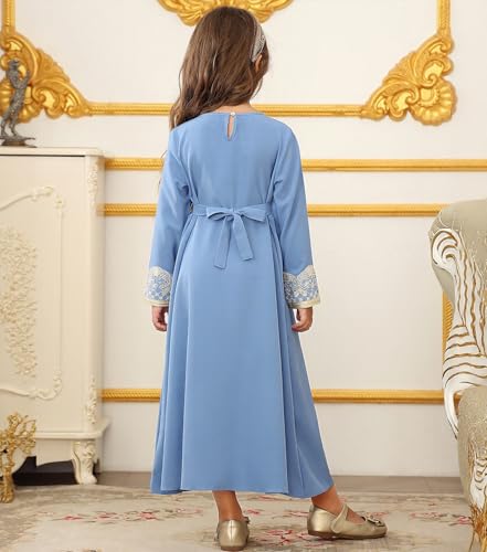 ABAO SISTER Girls Muslim Abaya Prayer Dress Islamic Modest Arabian Dresses Middle East Dubai Attire Kaftan4