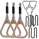 3 Triangle Holds for Monkey Line, Gorilla Line & Ninja Warrior Obstacle Courses, Colorful – Complete Expansion Kit with Durable Buckles & Carabiners, Easy Setup, Safe & Secure Training Equipment
