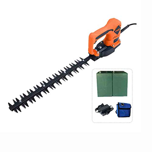 Cortasetos inalámbrico Cortasetos eléctrico Cortasetos de doble hoja Recargable de una mano Cortasetos de arco de 365 mm (cuchilla recta de plomo ácido 24 V 12 A) (cuchilla recta de plomo ácido 24 V