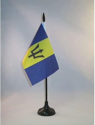 Miniatura 137 de Bandera de mesa Colombia 5'' x 8'' - Bandera de escritorio colombiana 8.3 x 5.5 in - Barra y base de plástico negro - AZ FLAG