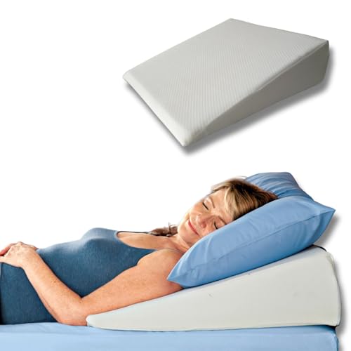 3 Pagen® orthopädisches Keilkissen für Bett und Couch – Reflux Kissen - waschbarer Bezug - Hochlagerung von Beinen oder Oberkörper – Lagerungskissen beugt Schnarchen & Sodbrennen vor – 65x63 cm