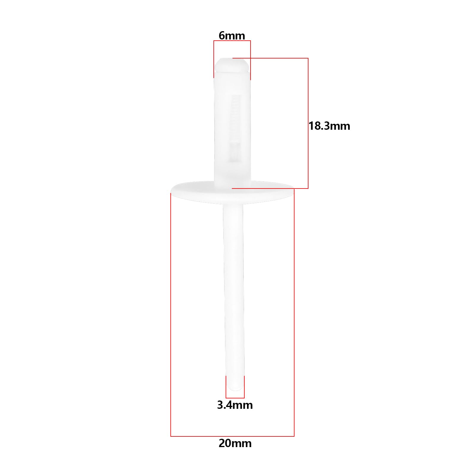 20 Stück Radverbreiterung Clips Für BMW X1 X3 X5 X6 - 18,3x6x3,4mm Nylon Clips