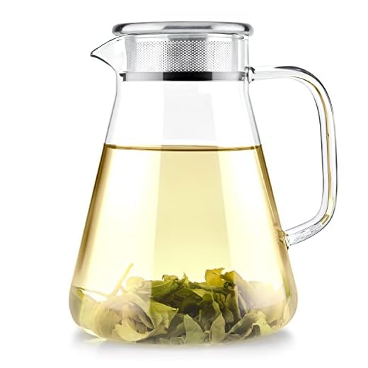 Teabloom One-Touch Tea Maker, 2-in-1 Teapot and Kettle with Stainless Steel Filter Lid for Loose Tea – Stain-free Borosilicate Glass Teapot (40 Oz) – Tea Connoisseur's Choice