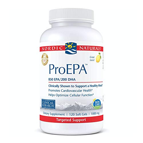 Nordic Naturals ProEPA, Lemon - 120 Soft Gels - 1210 mg Omega-3 - 60 Servings