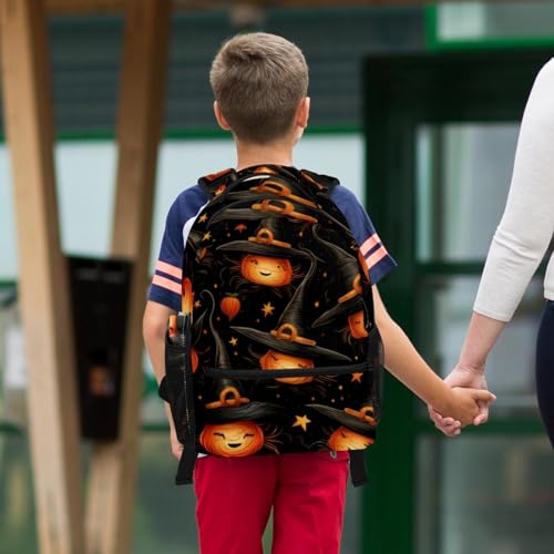 Sac à dos Halloween avec trousse multicolore pour élèves