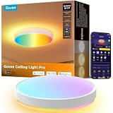 Govee RGBIC lampa sufitowa 48,5 W, inteligentna lampa sufitowa LED 4300 lm, lampa wpuszczana współpracuje z Matter Alexa Google Home, do sypialni, salonu, kuchni