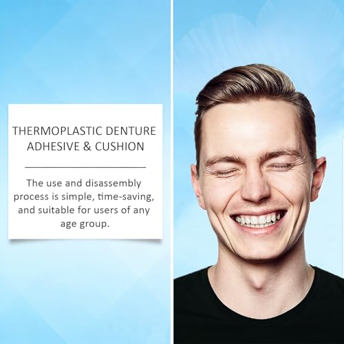 Denture Repair Glue Kit,Dental Repair Solution: Thermoplastic Adhesive For Dentures, Crowns,Loose Teeth - Complete Denture Reline Kit With False Teeth Adhesive, Easy To Use Dental Care For Daily Use - 6