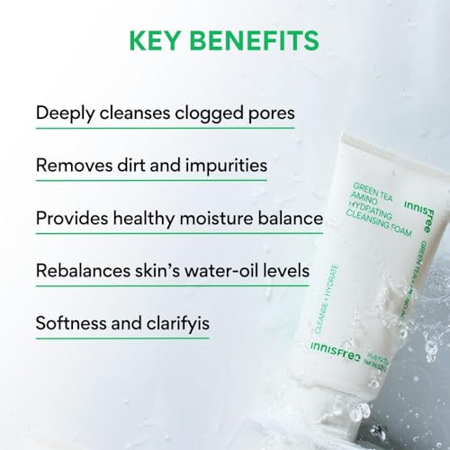 Image of Innisfree Volcanic BHA Pore Foaming cleanser, Clogged Pore Cleanser with Volcanic Clusters | Blackhead Removal | Deep Cleansing