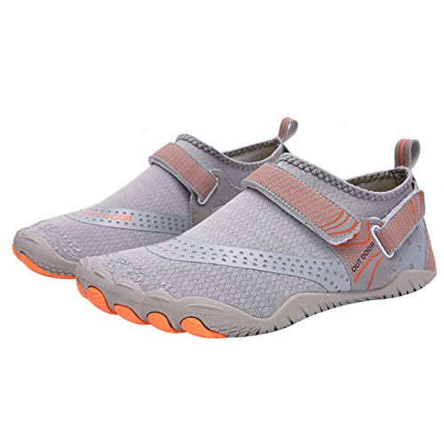 Funmoon Barefoot - Zapatos De Agua Para Hombre Y Mujer, De Secado Rápido, Unisex, Para Natación, Playa, Buceo, Surf, Paseos En Barco, Zapatos De Snorkel, Gris, 36 2 3 Eu Funmoon Barefoot - Zapatos De Agua Para Hombre Y Mujer, De Secado Rápido, Unisex, Para Natación, Playa, Buceo, Surf, Paseos En Barco, Zapatos De Snorkel, Gris, 36 2 3 Eu