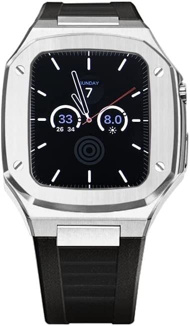 Kit de modification avec coque en métal antichoc pour iWatch