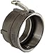 Dixon 500-D-SS Stainless Steel 316 Type D Cam and Groove Hose Fitting, 5" Socket x 5" NPT Female
