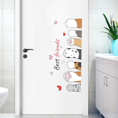 Vinilo Decorativo Lisa para Puerta con Diseño de Gatito miniatura 5