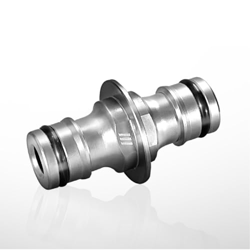 Diivoo 2 Pezzi Attacco Rapido Acqua, Raccordi per Tubi Irrigazione in Metallo,Adattatore per Rubinetto da 1/2, per Irrigazione e Giardino