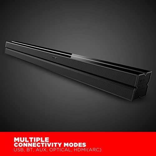 Image of boAt AAVANTE Bar 1300 60W 2.0 Channel Bluetooth Soundbar Signature Sound, Multiple Connectivity Modes, Entertainment Modes, Premium Finish and Bluetooth V5.0(Premium Black)