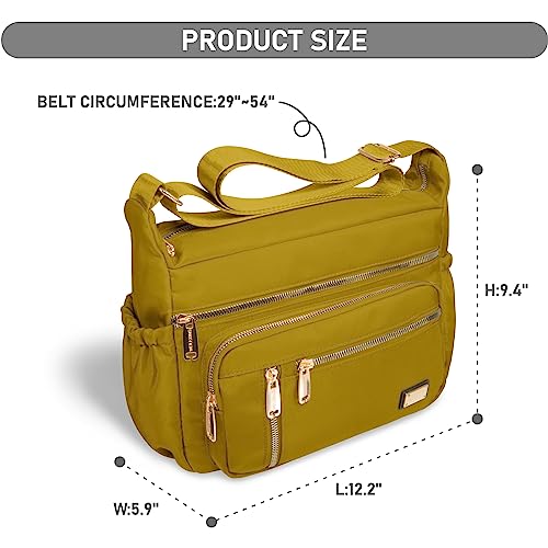 Image of NPBAG Crossbody Bag for Women, Shoulder Purse Handbag Messenger Bag, Trendy Pocketbooks, Waterproof and Multi-Pockets
