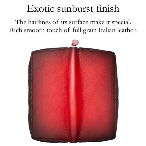 Italy Full Grain Italian Leather Wallet for Women Gradation Sunburst High Capacity3