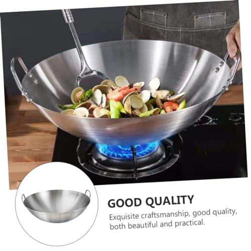 Wok Binaural de Acero Inoxidable 12 Pulgadas miniatura 6