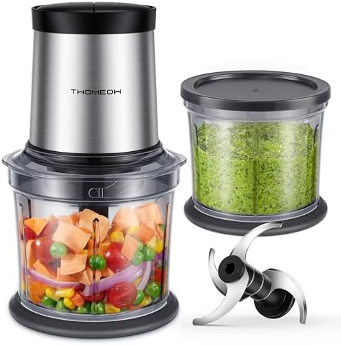 Food Processor 4 Cup, Electric Food Chopper, 【Small but Powerful】...