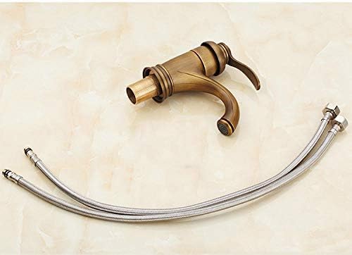 Robinet mélangeur eau lavabo laiton antique style authentique - 6
