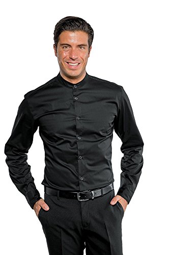 Isacco 061701 Detroit Stretch Unisex Camicia, Taglia L, Nero