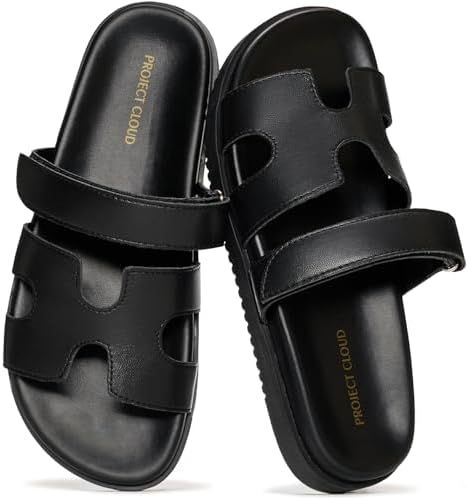Project Cloud 100% Genuine Leather Sandals Women & Slides for Women (Mayvy) image 5